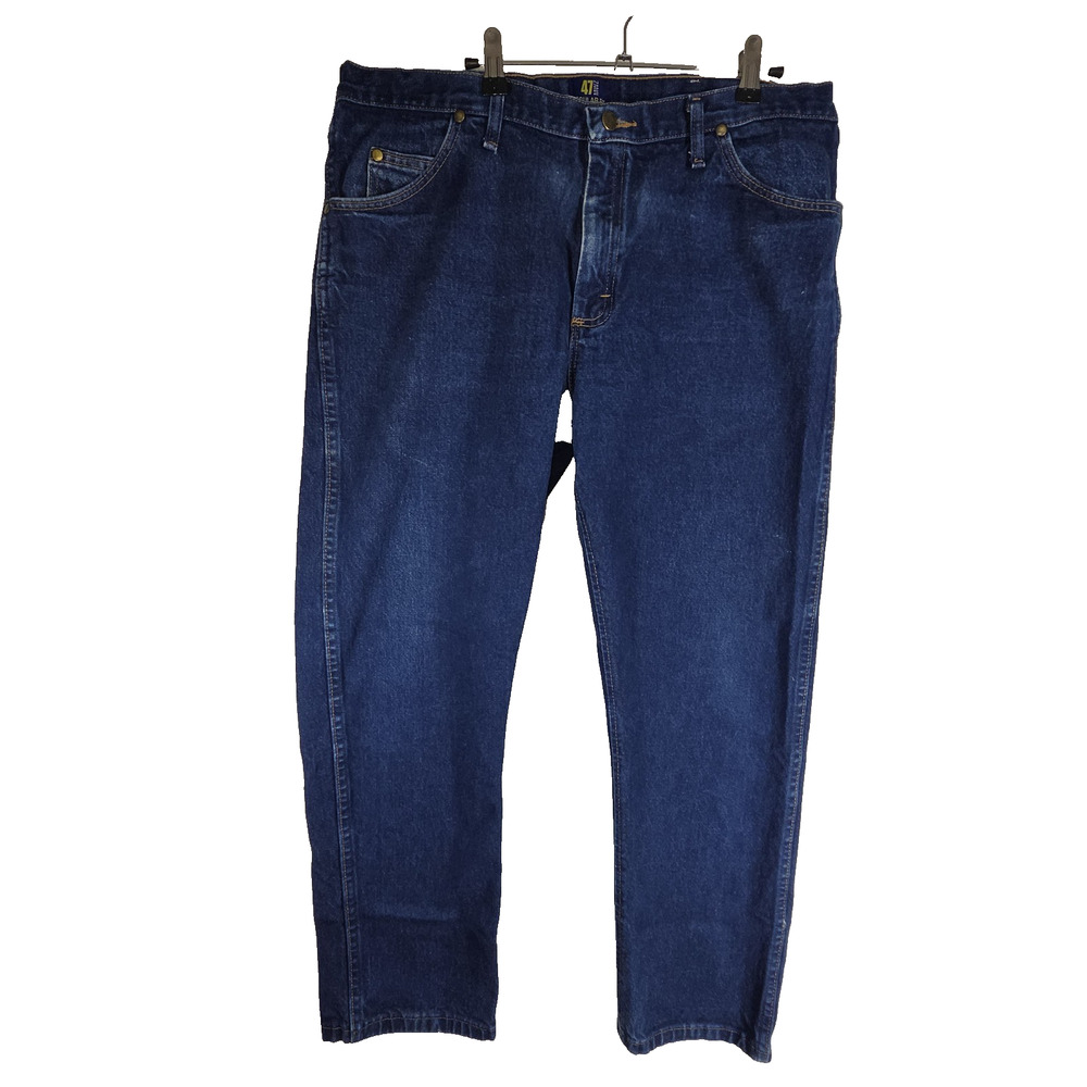 Wrangler 47MWZ Jeans Mens 38x30 Cowboy Cut Denim y2k 2000s Dark Wash Gorpcore